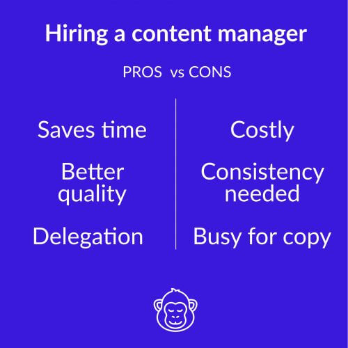 hirint a content manager pros and cons for ecommerce copywriting